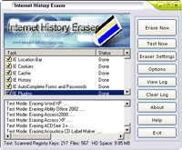 Internet History Eraser Screenshot